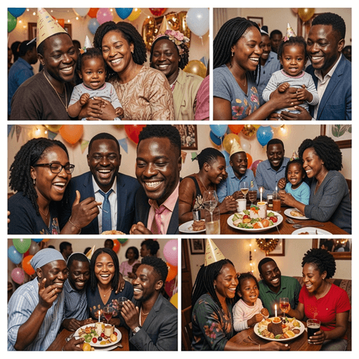 A collection of different celebration moments supported by Wisssh